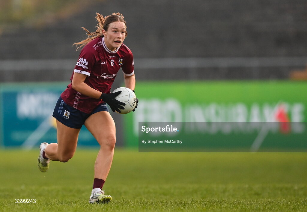 21 March 2026; Niamh Divilly of Galway during the Lidl Ladies National Football League Division 1 Round 6 match between Galway and Dublin at Tuam Stadium in Tuam, Galway. Photo by Stephen McCarthy/Sportsfile