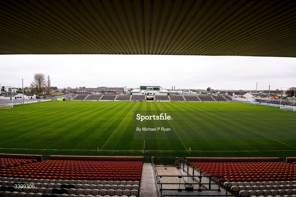 22 March 2026; A general view of Glenisk O'Connor Park before the Allianz Football League Division 2 match between Offaly and Meath at Glenisk O'Connor Park in Tullamore, Offaly. Photo by Michael P Ryan/Sportsfile