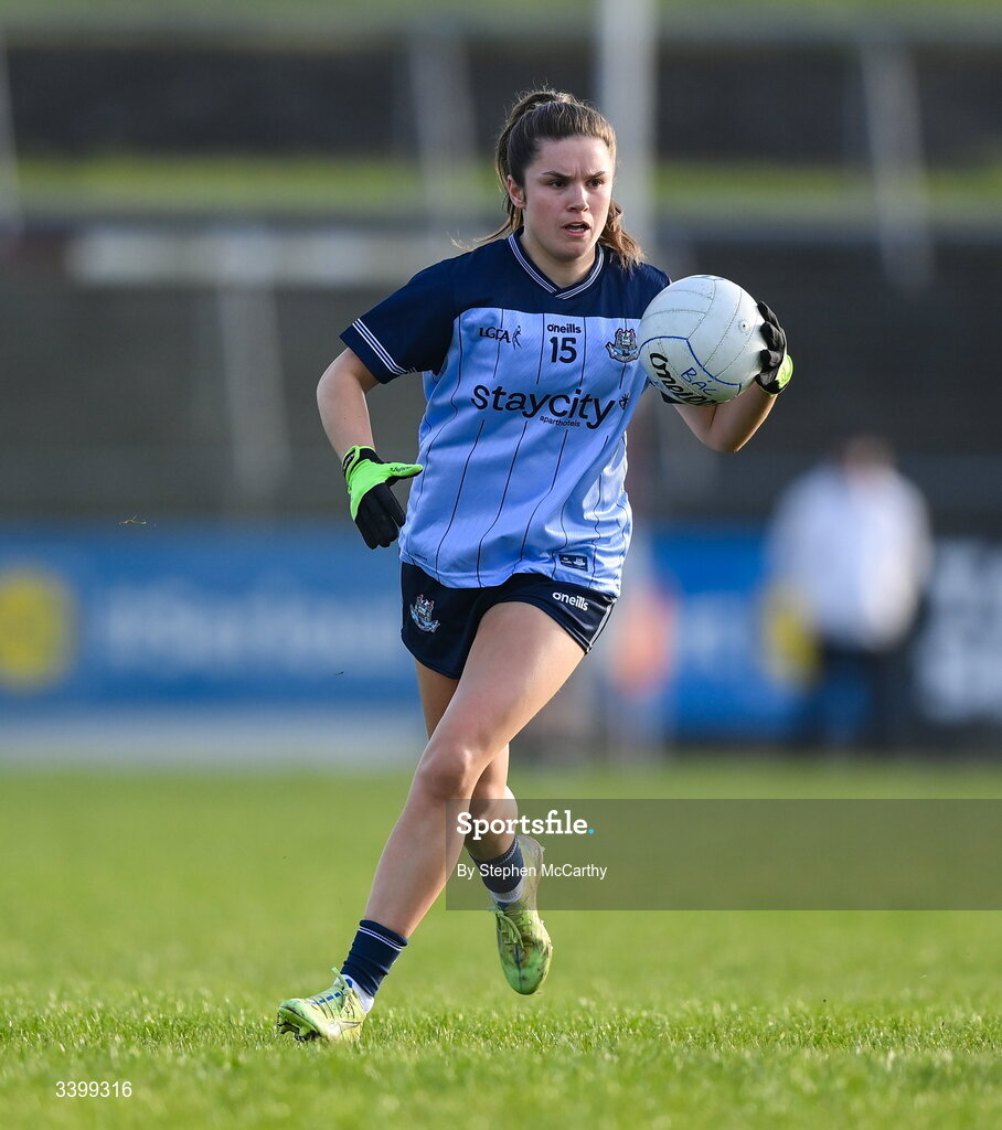 21 March 2026; Kate Sullivan of Dublin during the Lidl Ladies National Football League Division 1 Round 6 match between Galway and Dublin at Tuam Stadium in Tuam, Galway. Photo by Stephen McCarthy/Sportsfile