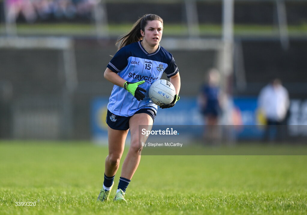 21 March 2026; Kate Sullivan of Dublin during the Lidl Ladies National Football League Division 1 Round 6 match between Galway and Dublin at Tuam Stadium in Tuam, Galway. Photo by Stephen McCarthy/Sportsfile