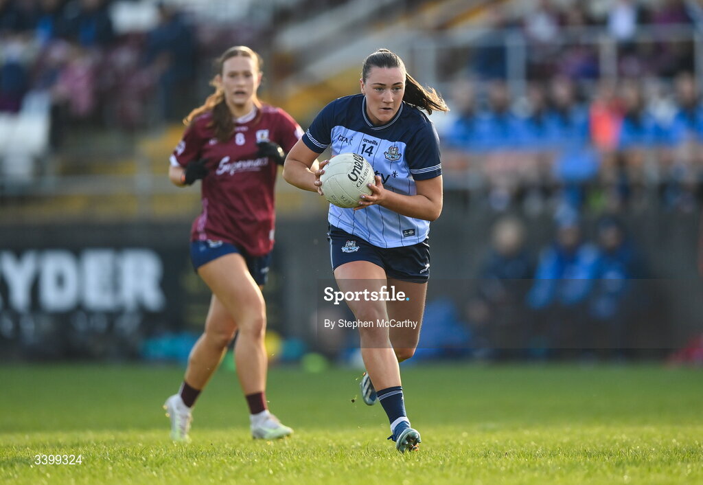 21 March 2026; Niamh Hetherton of Dublin during the Lidl Ladies National Football League Division 1 Round 6 match between Galway and Dublin at Tuam Stadium in Tuam, Galway. Photo by Stephen McCarthy/Sportsfile