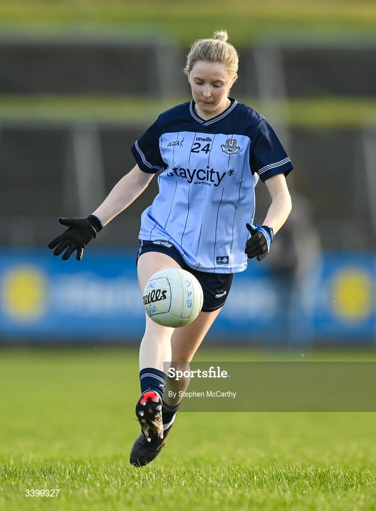 21 March 2026; Caoimhe O'Connor of Dublin during the Lidl Ladies National Football League Division 1 Round 6 match between Galway and Dublin at Tuam Stadium in Tuam, Galway. Photo by Stephen McCarthy/Sportsfile