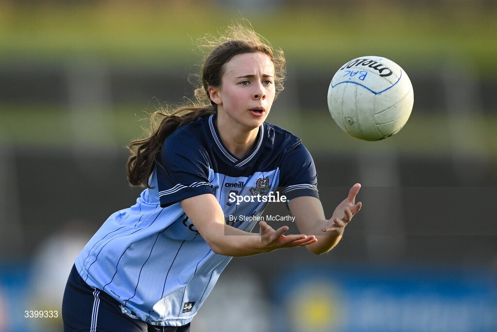 21 March 2026; Sophie McIntyre of Dublin during the Lidl Ladies National Football League Division 1 Round 6 match between Galway and Dublin at Tuam Stadium in Tuam, Galway. Photo by Stephen McCarthy/Sportsfile