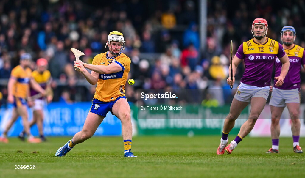 8 March 2026; Ronan Kilroy of Clare during the Allianz Hurling League Division 1B match between Clare and Wexford at Zimmer Biomet Páirc Chíosóg in Ennis, Clare. Photo by Piaras Ó Mídheach/Sportsfile