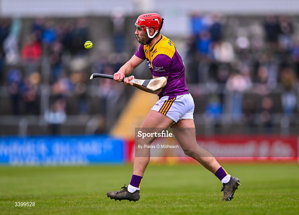 8 March 2026; Conor Hearne of Wexford during the Allianz Hurling League Division 1B match between Clare and Wexford at Zimmer Biomet Páirc Chíosóg in Ennis, Clare. Photo by Piaras Ó Mídheach/Sportsfile