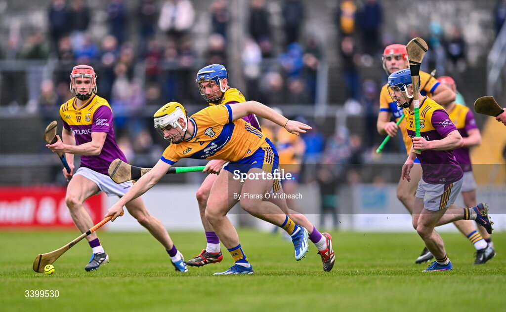 8 March 2026; Ronan Kilroy of Clare during the Allianz Hurling League Division 1B match between Clare and Wexford at Zimmer Biomet Páirc Chíosóg in Ennis, Clare. Photo by Piaras Ó Mídheach/Sportsfile