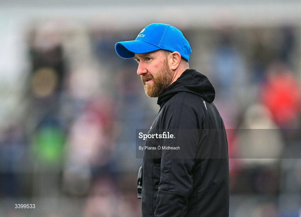8 March 2026; Wexford coach Shane Keegan during the Allianz Hurling League Division 1B match between Clare and Wexford at Zimmer Biomet Páirc Chíosóg in Ennis, Clare. Photo by Piaras Ó Mídheach/Sportsfile