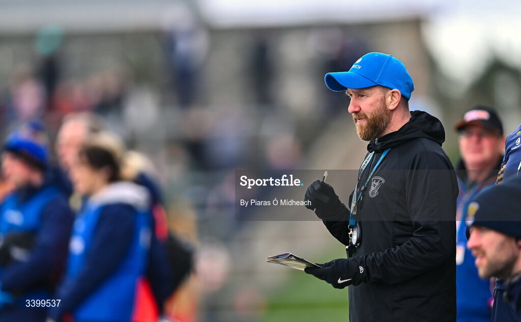 8 March 2026; Wexford coach Shane Keegan during the Allianz Hurling League Division 1B match between Clare and Wexford at Zimmer Biomet Páirc Chíosóg in Ennis, Clare. Photo by Piaras Ó Mídheach/Sportsfile