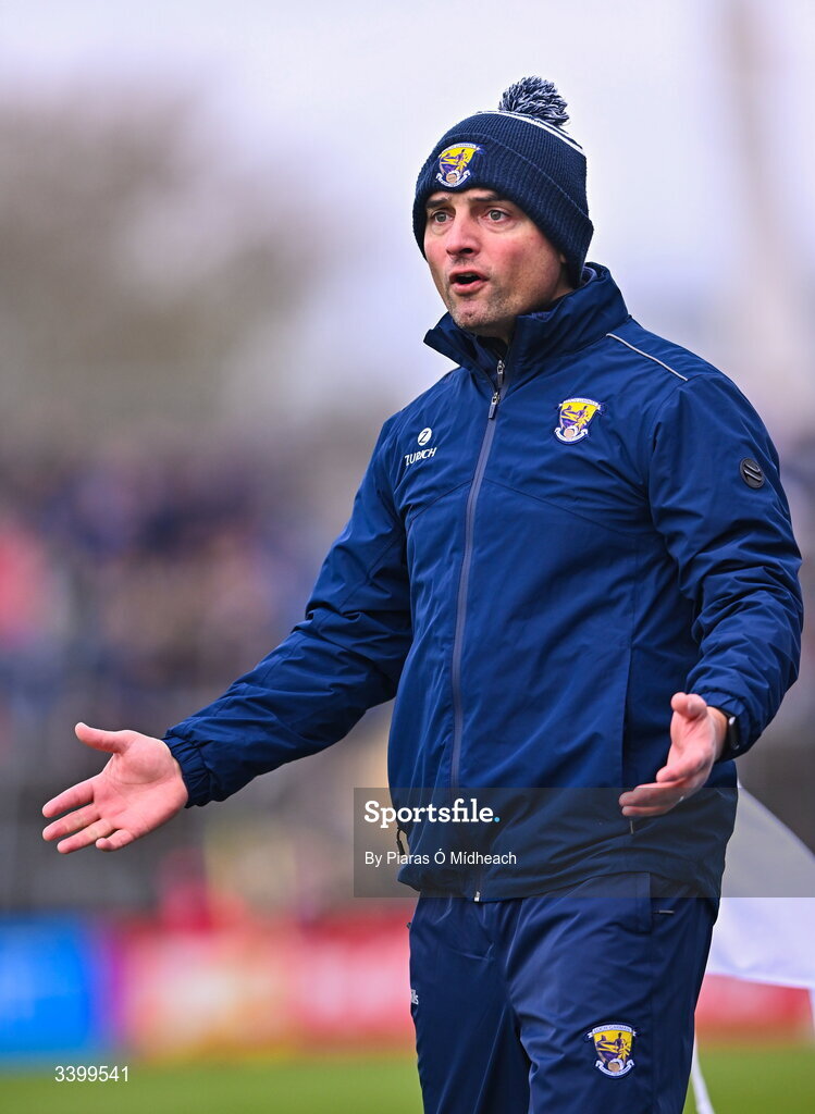 8 March 2026; Wexford manager Keith Rossiter during the Allianz Hurling League Division 1B match between Clare and Wexford at Zimmer Biomet Páirc Chíosóg in Ennis, Clare. Photo by Piaras Ó Mídheach/Sportsfile