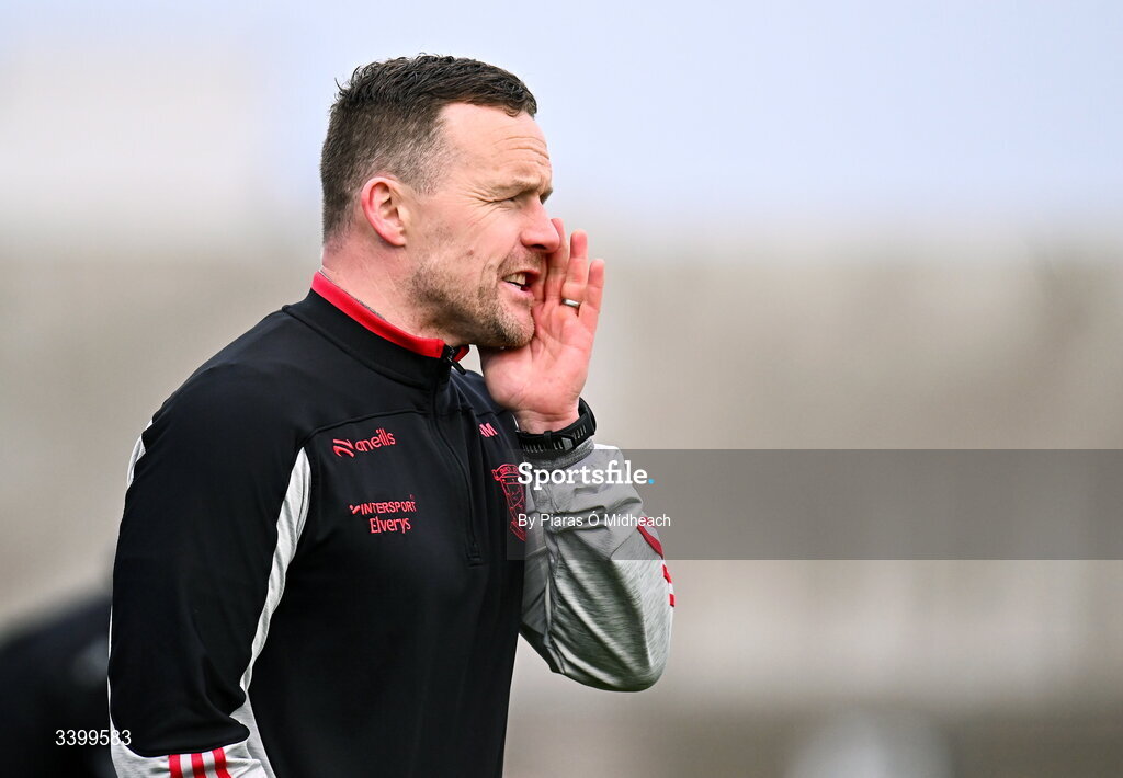 14 March 2026; Mayo manager Andy Moran during the Allianz Football League Division 1 match between Kerry and Mayo at Austin Stack Park in Tralee, Kerry. Photo by Piaras Ó Mídheach/Sportsfile