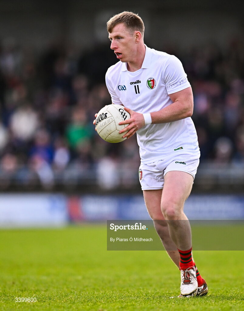 14 March 2026; Ryan O'Donoghue of Mayo during the Allianz Football League Division 1 match between Kerry and Mayo at Austin Stack Park in Tralee, Kerry. Photo by Piaras Ó Mídheach/Sportsfile