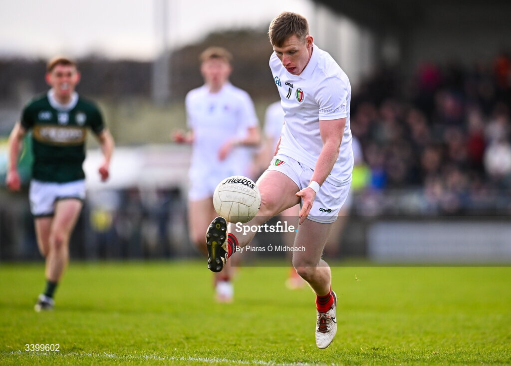 14 March 2026; Ryan O'Donoghue of Mayo during the Allianz Football League Division 1 match between Kerry and Mayo at Austin Stack Park in Tralee, Kerry. Photo by Piaras Ó Mídheach/Sportsfile