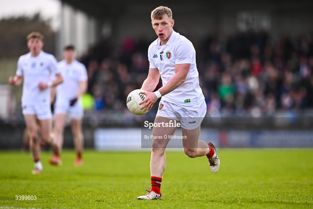 14 March 2026; Ryan O'Donoghue of Mayo during the Allianz Football League Division 1 match between Kerry and Mayo at Austin Stack Park in Tralee, Kerry. Photo by Piaras Ó Mídheach/Sportsfile