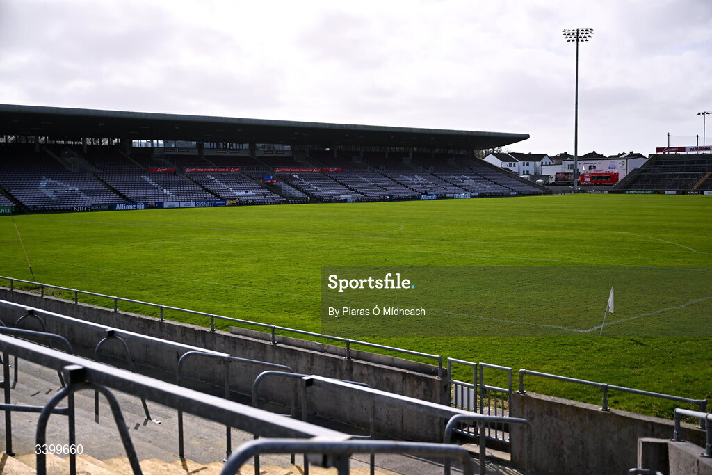 22 March 2026; A general view before the Allianz Football League Division 1 match between Galway and Dublin at Pearse Stadium in Galway. Photo by Piaras Ó Mídheach/Sportsfile
