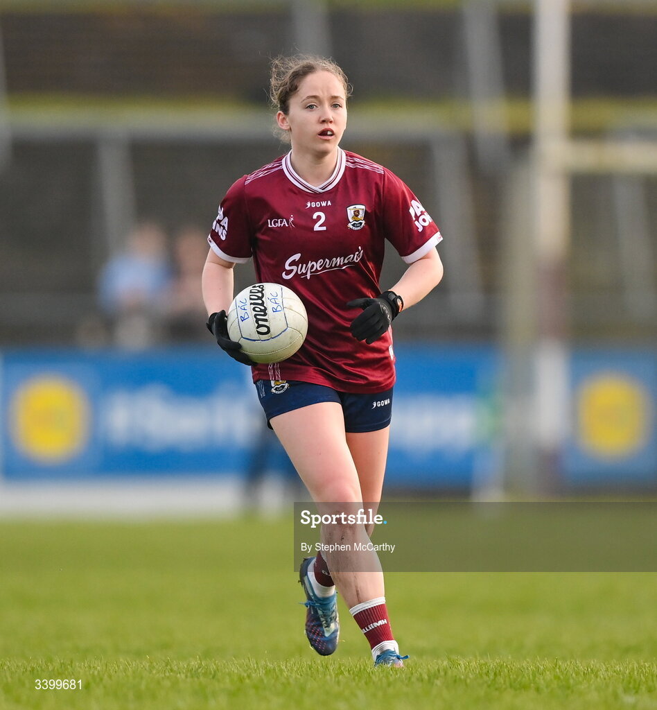 21 March 2026; Riona Quinn of Galway during the Lidl Ladies National Football League Division 1 Round 6 match between Galway and Dublin at Tuam Stadium in Tuam, Galway. Photo by Stephen McCarthy/Sportsfile