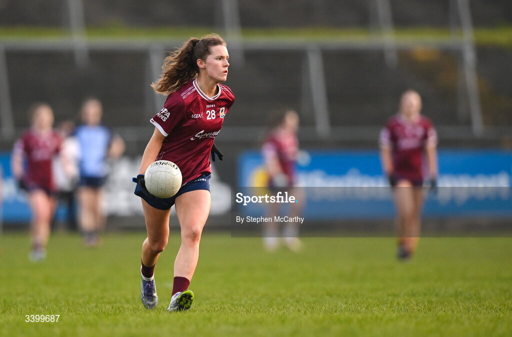 21 March 2026; Aoife O'Rourke of Galway during the Lidl Ladies National Football League Division 1 Round 6 match between Galway and Dublin at Tuam Stadium in Tuam, Galway. Photo by Stephen McCarthy/Sportsfile