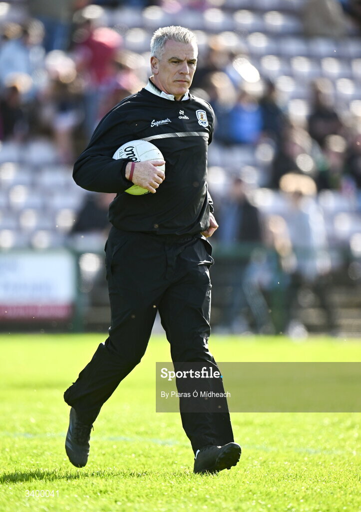 22 March 2026; Galway manager Padraic Joyce  before the Allianz Football League Division 1 match between Galway and Dublin at Pearse Stadium in Galway. Photo by Piaras Ó Mídheach/Sportsfile