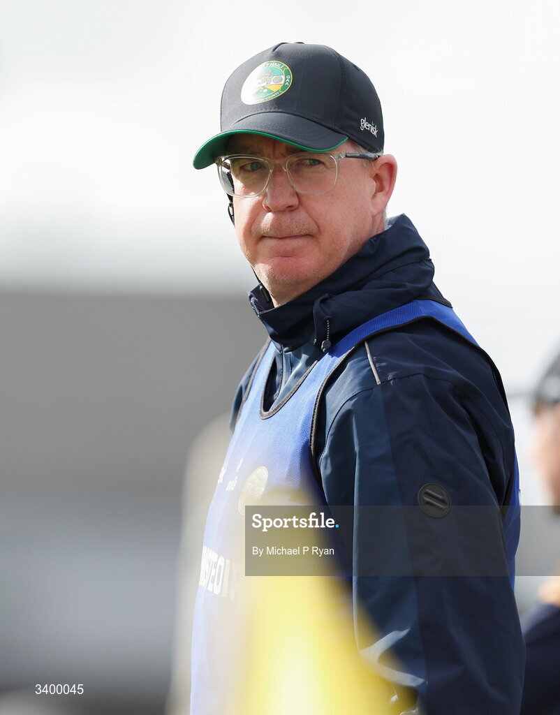 22 March 2026; Offaly joint-manager Declan Kelly during the Allianz Football League Division 2 match between Offaly and Meath at Glenisk O'Connor Park in Tullamore, Offaly. Photo by Michael P Ryan/Sportsfile