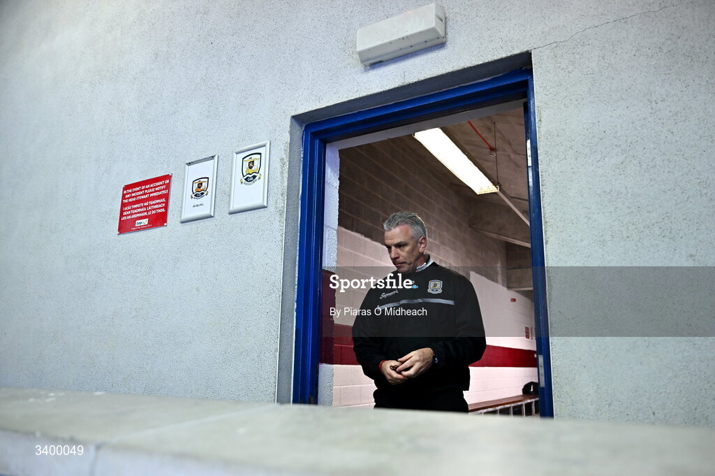 22 March 2026; Galway manager Padraic Joyce before the Allianz Football League Division 1 match between Galway and Dublin at Pearse Stadium in Galway. Photo by Piaras Ó Mídheach/Sportsfile