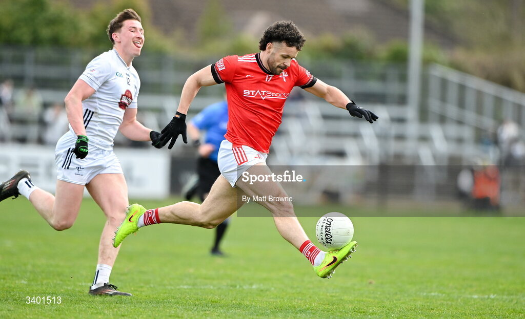 22 March 2026; Conor Branigan of Louth during the Allianz Football League Division 2 match between Kildare and Louth at Cedral St Conleth's Park in Newbridge, Kildare. Photo by Matt Browne/Sportsfile