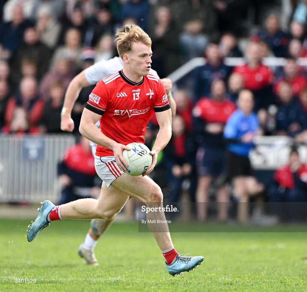 22 March 2026; Ciaran Keenan 0f Louth during the Allianz Football League Division 2 match between Kildare and Louth at Cedral St Conleth's Park in Newbridge, Kildare. Photo by Matt Browne/Sportsfile