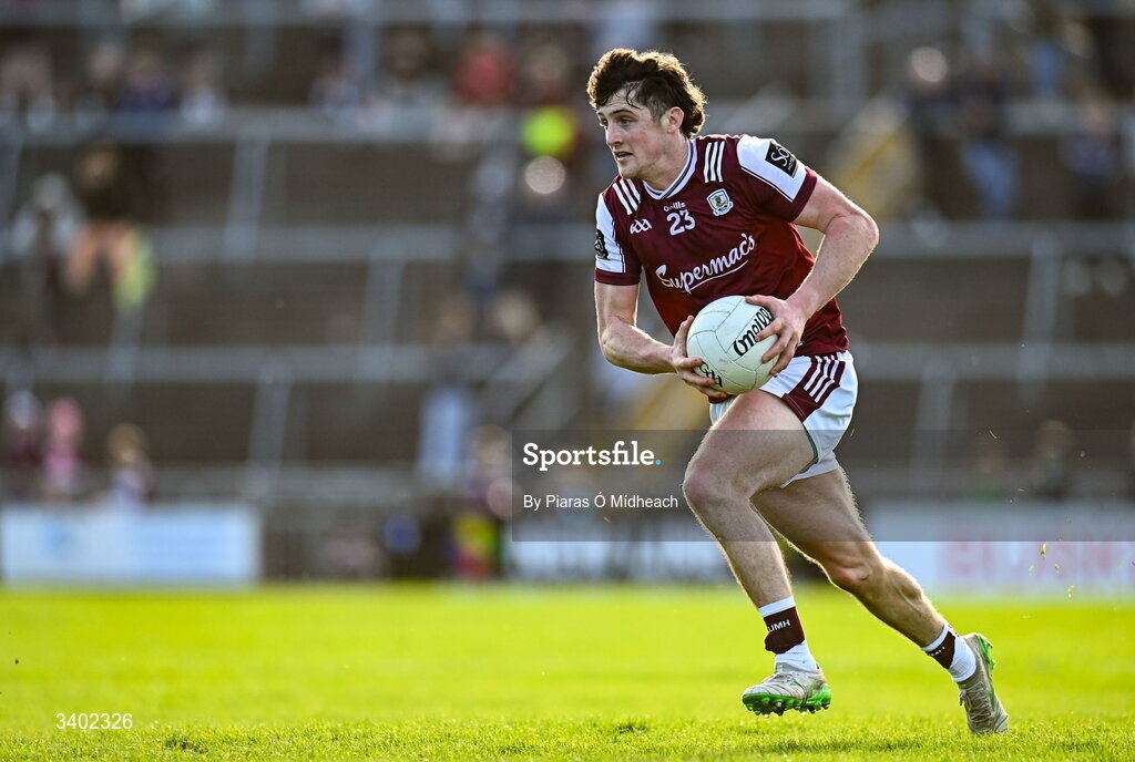 22 March 2026; Kieran Molloy of Galway during the Allianz Football League Division 1 match between Galway and Dublin at Pearse Stadium in Galway. Photo by Piaras Ó Mídheach/Sportsfile