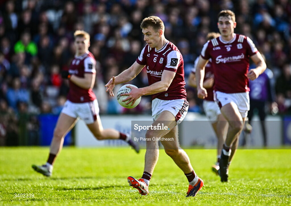 22 March 2026; Dylan McHugh of Galway during the Allianz Football League Division 1 match between Galway and Dublin at Pearse Stadium in Galway. Photo by Piaras Ó Mídheach/Sportsfile