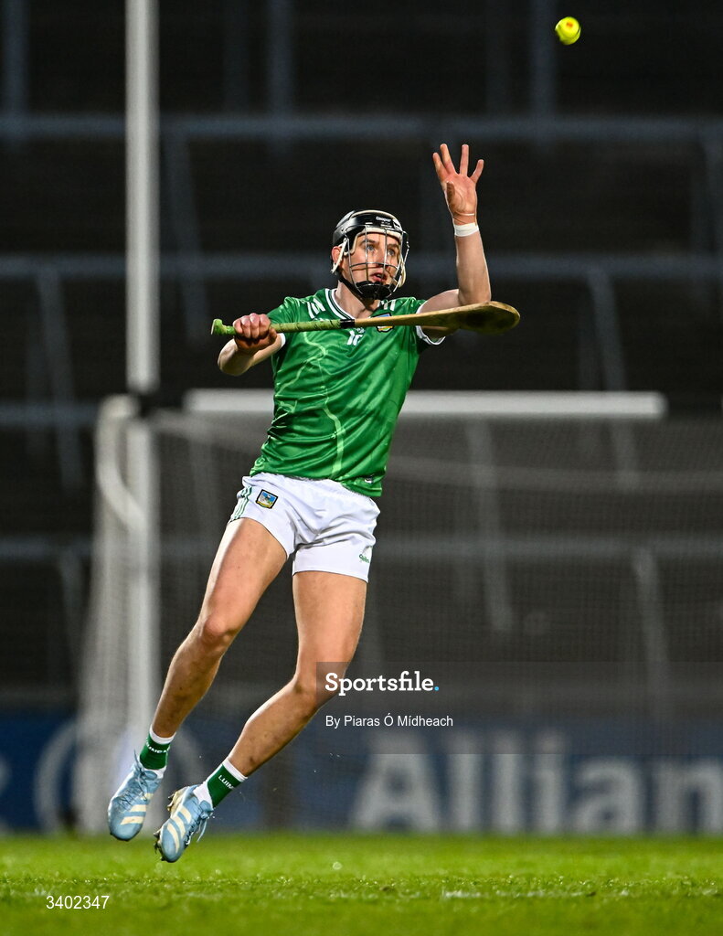 21 March 2026; Gearóid Hegarty of Limerick during the Allianz Hurling League Division 1A match between Limerick and Galway at TUS Gaelic Grounds in Limerick. Photo by Piaras Ó Mídheach/Sportsfile