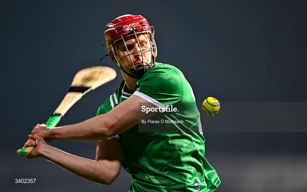 21 March 2026; Donnacha Ó Dalaigh of Limerick during the Allianz Hurling League Division 1A match between Limerick and Galway at TUS Gaelic Grounds in Limerick. Photo by Piaras Ó Mídheach/Sportsfile