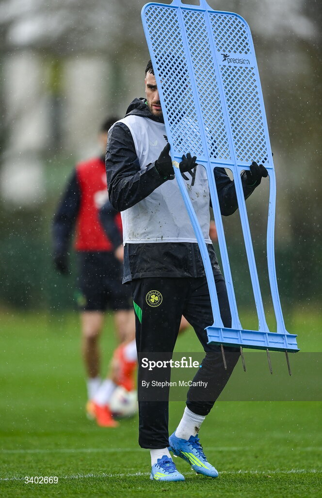 24 March 2026; Troy Parrott during a Republic of Ireland men's training session at the FAI National Training Centre in Abbotstown, Dublin. Photo by Stephen McCarthy/Sportsfile