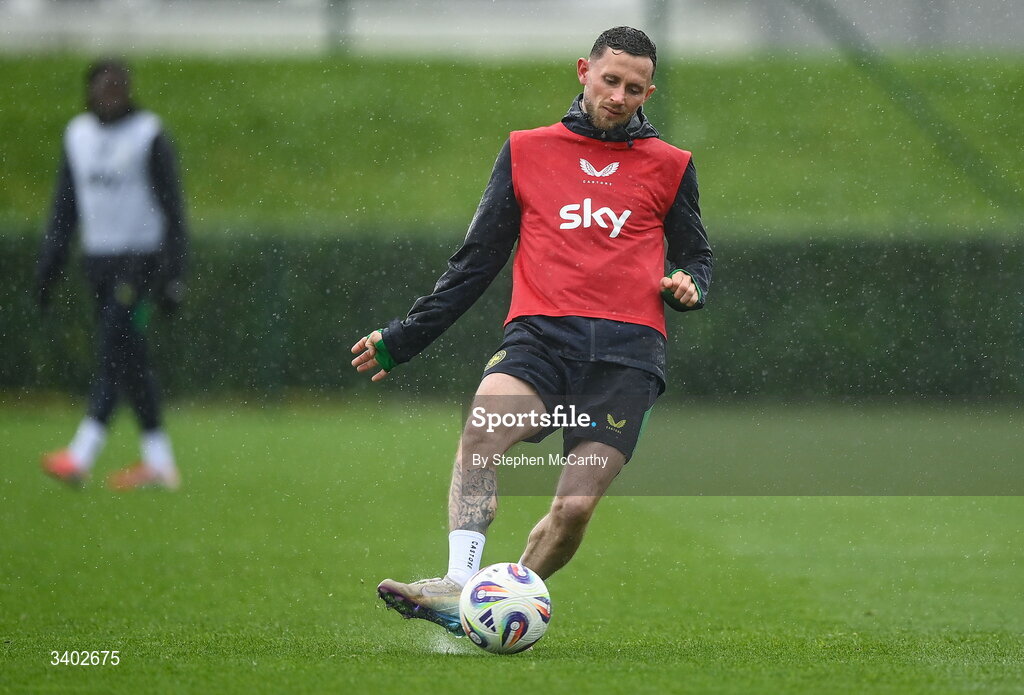 24 March 2026; Alan Browne during a Republic of Ireland men's training session at the FAI National Training Centre in Abbotstown, Dublin. Photo by Stephen McCarthy/Sportsfile