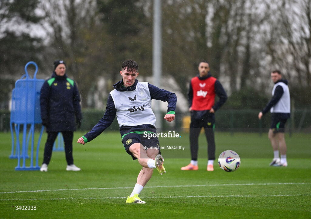 24 March 2026; Johnny Kenny during a Republic of Ireland men's training session at the FAI National Training Centre in Abbotstown, Dublin. Photo by Stephen McCarthy/Sportsfile