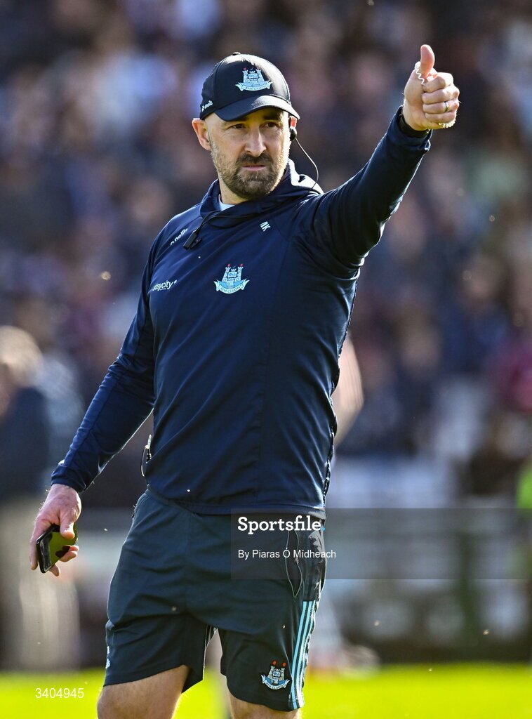 22 March 2026; Dublin coach Martin Kennedy before the Allianz Football League Division 1 match between Galway and Dublin at Pearse Stadium in Galway. Photo by Piaras Ó Mídheach/Sportsfile