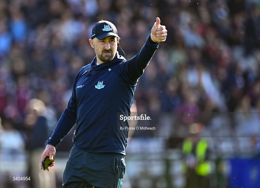 22 March 2026; Dublin coach Martin Kennedy before the Allianz Football League Division 1 match between Galway and Dublin at Pearse Stadium in Galway. Photo by Piaras Ó Mídheach/Sportsfile