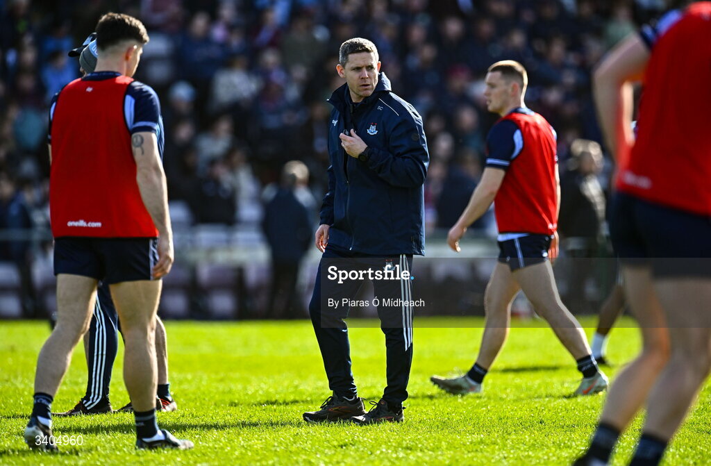 22 March 2026; Dublin coach Stephen Cluxton before the Allianz Football League Division 1 match between Galway and Dublin at Pearse Stadium in Galway. Photo by Piaras Ó Mídheach/Sportsfile