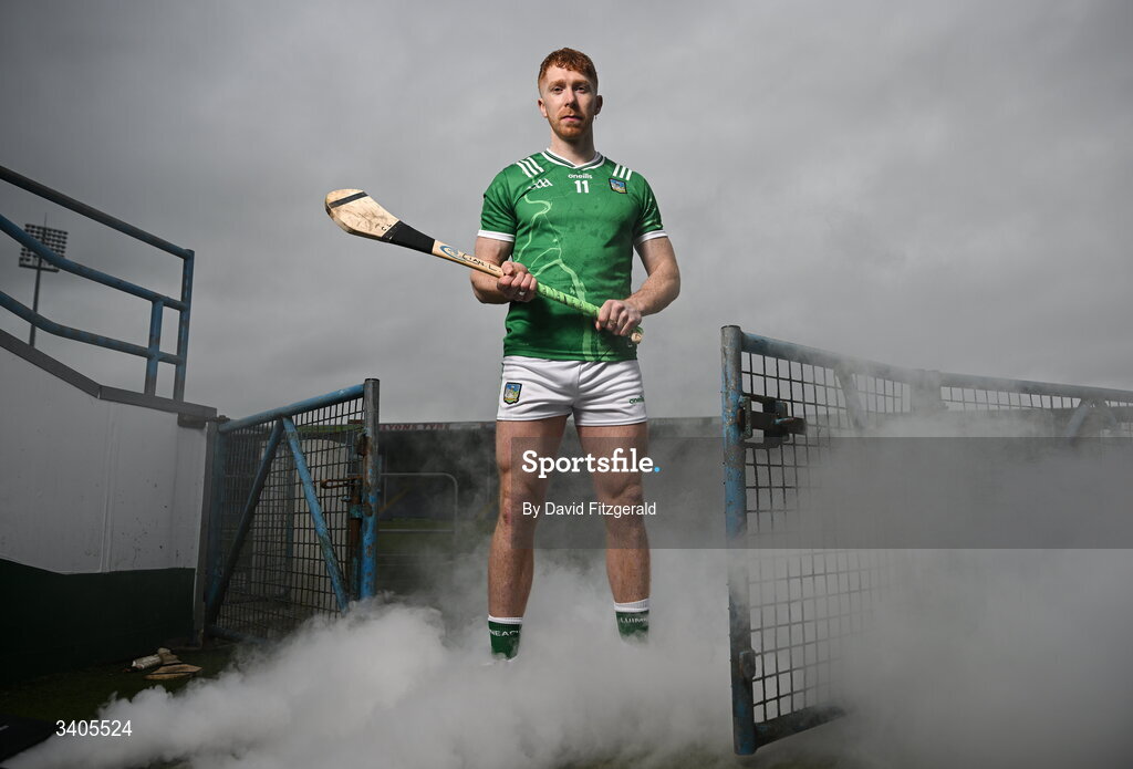 26 March 2026; Munster senior hurler Cian Lynch of Limerick poses for a portrait for the Munster GAA Senior Hurling and Football Championship launch 2026 at FBD Semple Stadium in Thurles, Tipperary. Photo by David Fitzgerald/Sportsfile