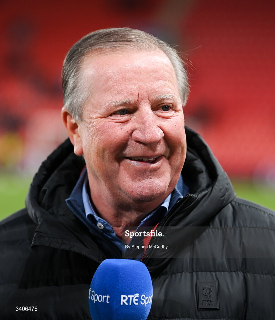 26 March 2026; RTÉ pundit and former Republic of Ireland international Ronnie Whelan before the FIFA World Cup 2026 European Qualifiers play-off semi-final match between Czechia and Republic of Ireland at Fortuna Arena in Prague, Czechia. Photo by Stephen McCarthy/Sportsfile