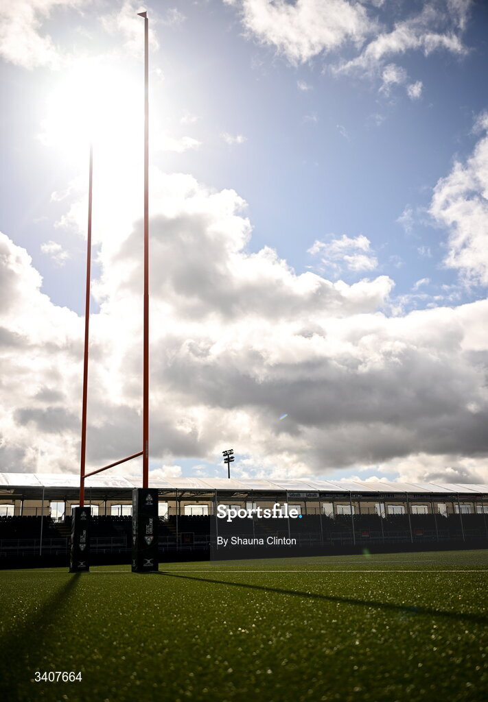 28 March 2026; A general view ahead of the Celtic Challenge final match between Wolfhounds and Clovers at The Hive Stadium in Edinburgh, Scotland. Photo by Shauna Clinton/Sportsfile