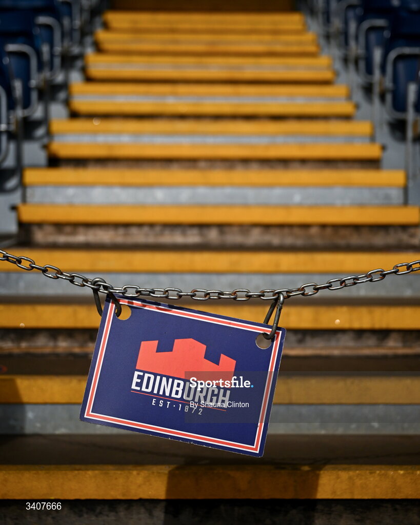 28 March 2026; A general view ahead of the Celtic Challenge final match between Wolfhounds and Clovers at The Hive Stadium in Edinburgh, Scotland. Photo by Shauna Clinton/Sportsfile