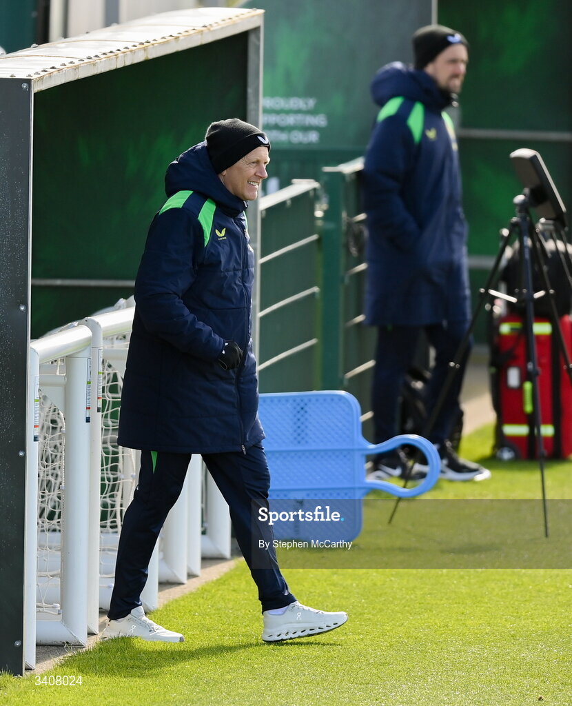 28 March 2026; Head coach Heimir Hallgrimsson during a Republic of Ireland men's training session at the FAI National Training Centre in Abbotstown, Dublin. Photo by Stephen McCarthy/Sportsfile