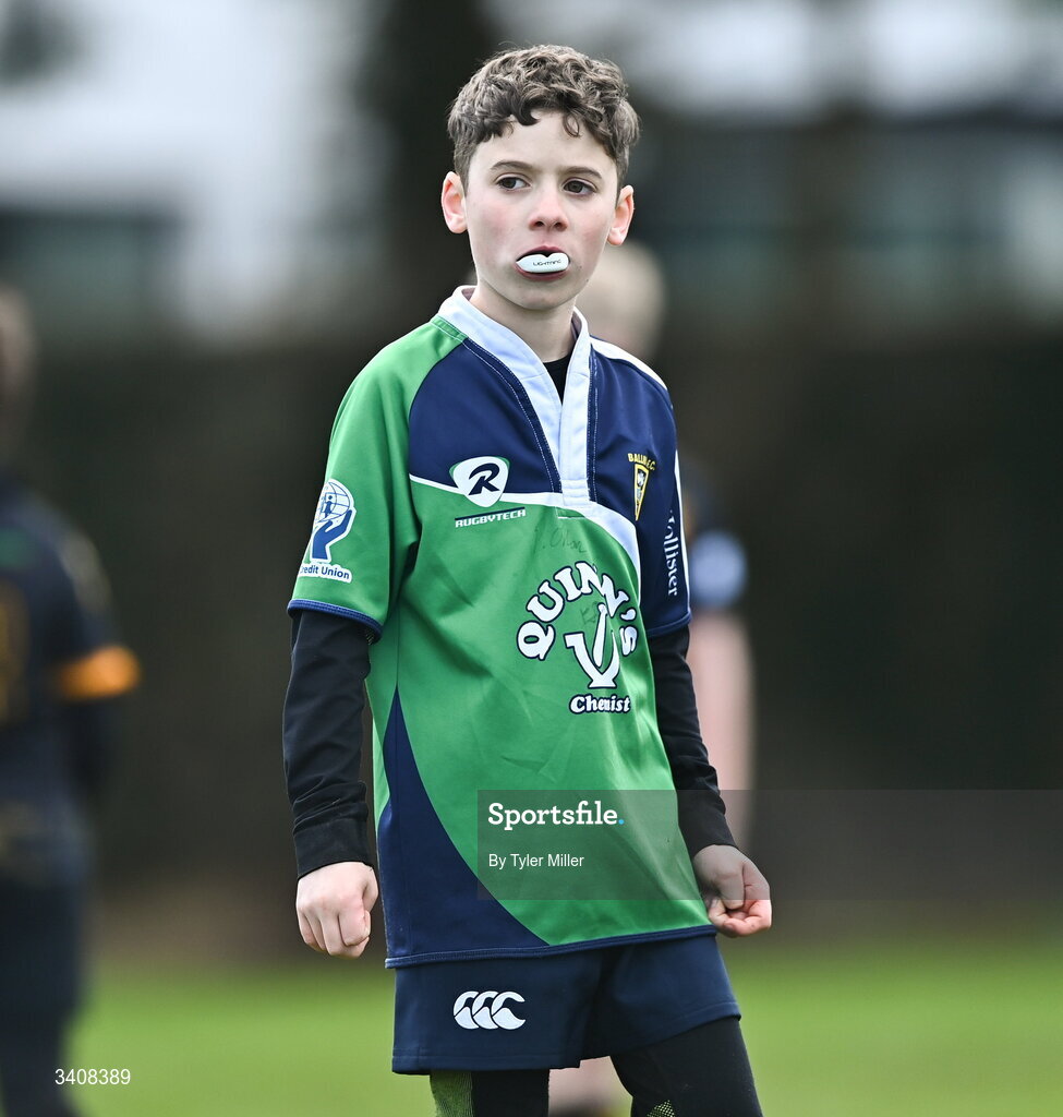28 March 2026; Action during the Aviva Minis Rugby Festival Connacht match between Buccaneers and Ballina at Galway Bay RFC at Knocknacarra Park in Galway. Photo by Tyler Miller/Sportsfile