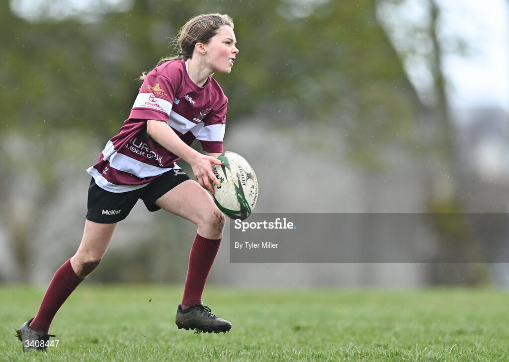 28 March 2026; Action during the Aviva Minis Rugby Festival Connacht match between Creggs and Sligo at Galway Bay RFC at Knocknacarra Park in Galway. Photo by Tyler Miller/Sportsfile