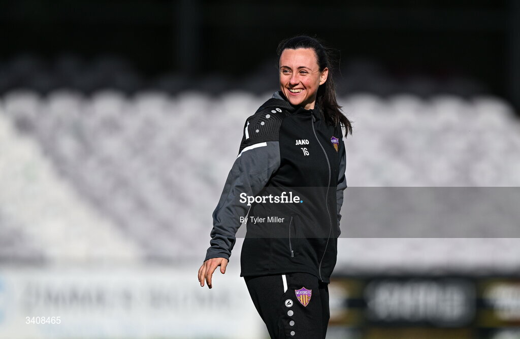 28 March 2026; Megan Smyth-Lynch of Wexford before the SSE Airtricity Women's Premier Division match between Galway United and Wexford at Eamonn Deacy Park in Galway. Photo by Tyler Miller/Sportsfile