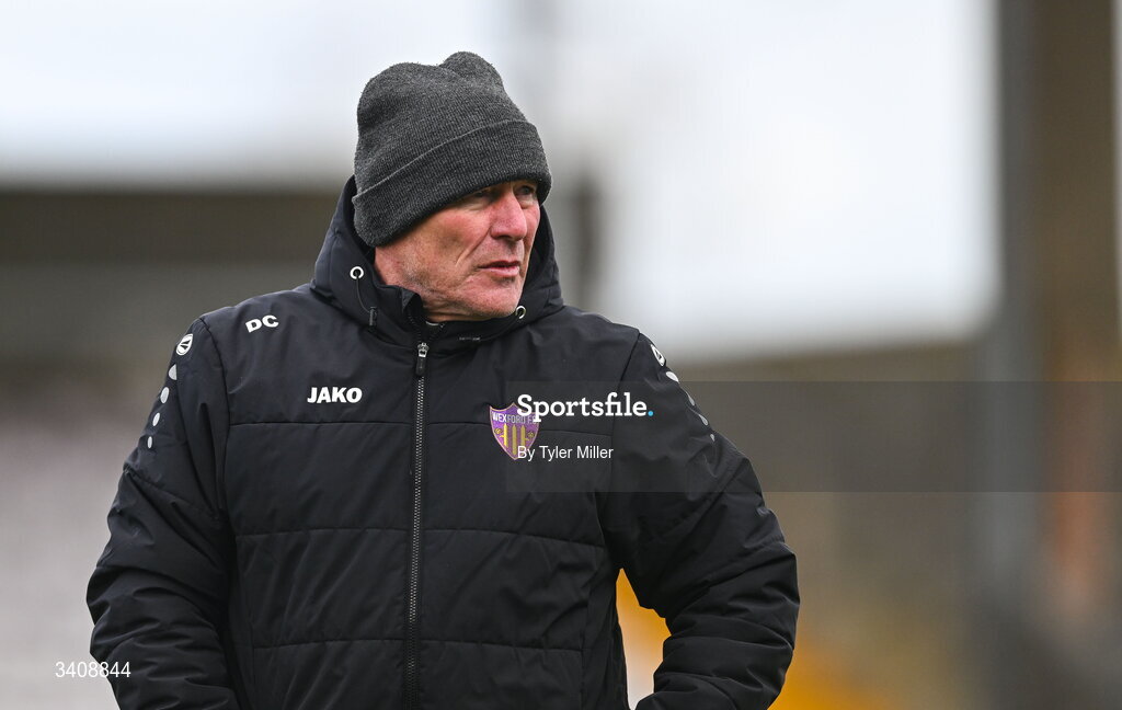 28 March 2026; Wexford manager Dave Connell before the SSE Airtricity Women's Premier Division match between Galway United and Wexford at Eamonn Deacy Park in Galway. Photo by Tyler Miller/Sportsfile