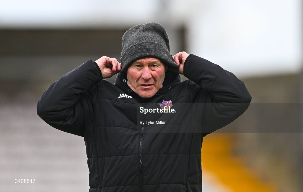 28 March 2026; Wexford manager Dave Connell before the SSE Airtricity Women's Premier Division match between Galway United and Wexford at Eamonn Deacy Park in Galway. Photo by Tyler Miller/Sportsfile