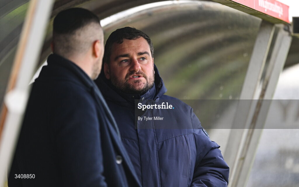 28 March 2026; Galway United manager Phil Trill before the SSE Airtricity Women's Premier Division match between Galway United and Wexford at Eamonn Deacy Park in Galway. Photo by Tyler Miller/Sportsfile