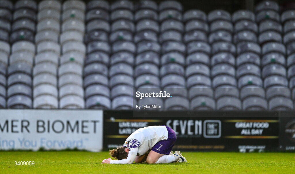 28 March 2026; Becky Cassin of Wexford during the SSE Airtricity Women's Premier Division match between Galway United and Wexford at Eamonn Deacy Park in Galway. Photo by Tyler Miller/Sportsfile