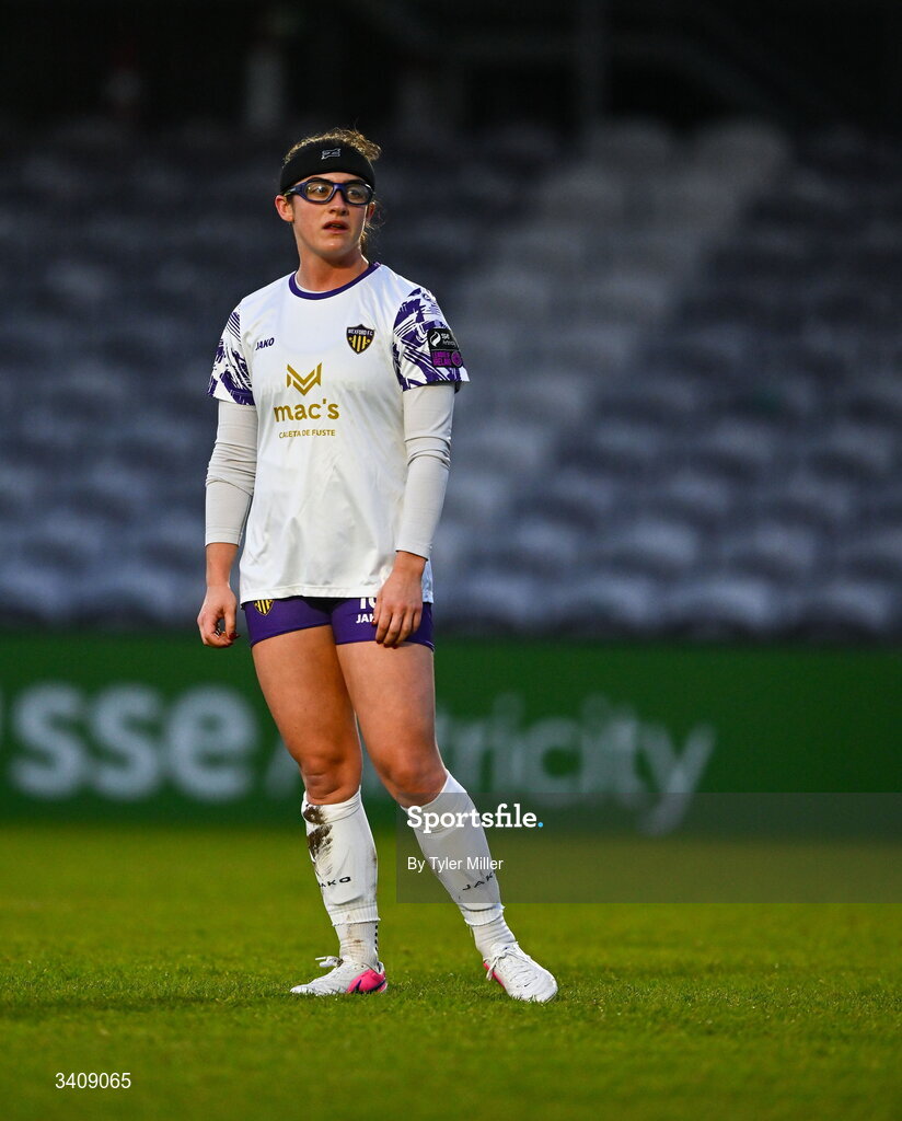28 March 2026; Devon Olive of Wexford after the SSE Airtricity Women's Premier Division match between Galway United and Wexford at Eamonn Deacy Park in Galway. Photo by Tyler Miller/Sportsfile
