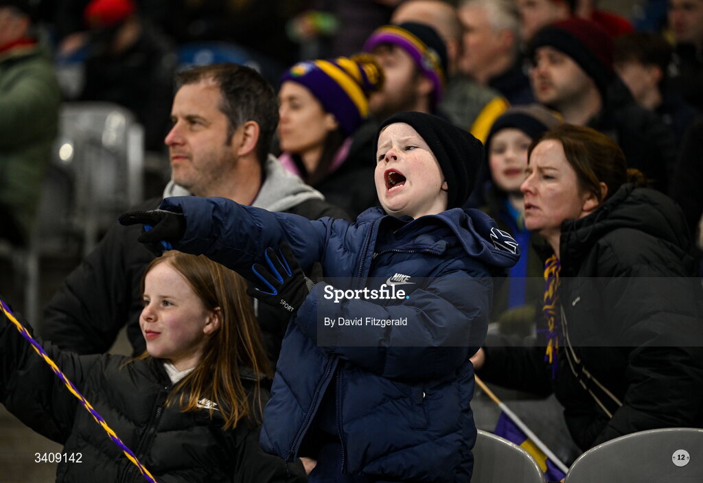 28 March 2026; Wexford supporters during the Allianz Football League Division 3 final match between Down and Wexford at Croke Park in Dublin. Photo by David Fitzgerald/Sportsfile