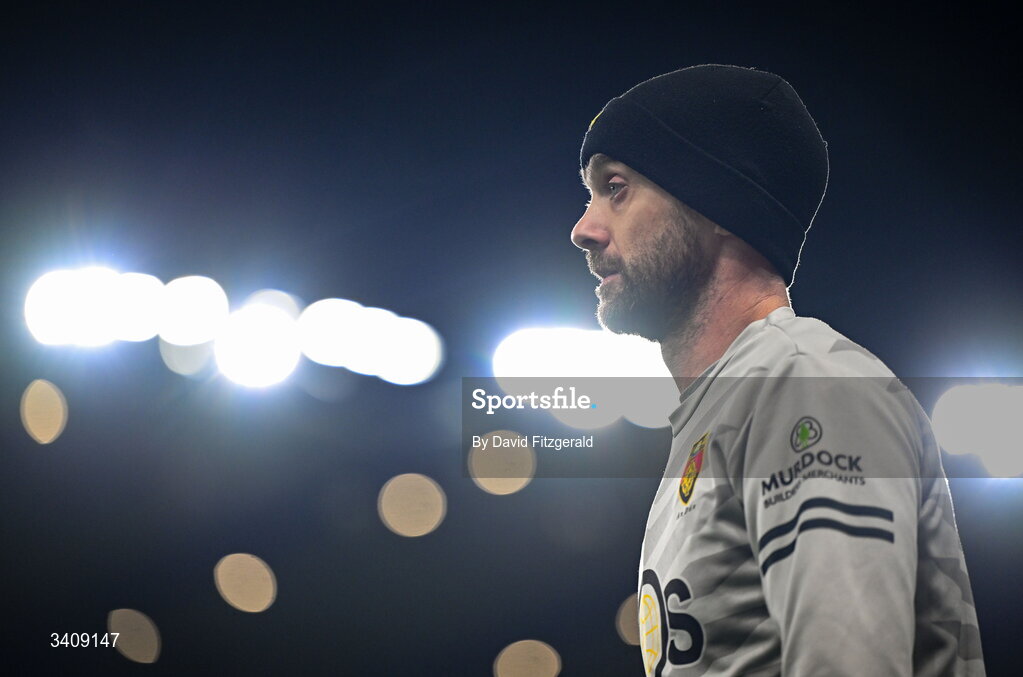 28 March 2026; Down manager Conor Laverty during the Allianz Football League Division 3 final match between Down and Wexford at Croke Park in Dublin. Photo by David Fitzgerald/Sportsfile